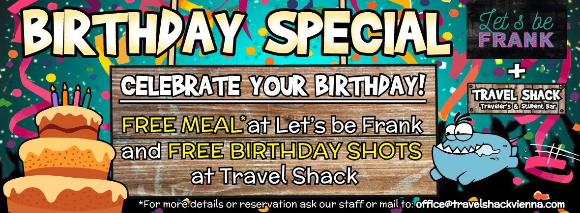 Birthday Special in cooperation with Let's be frank